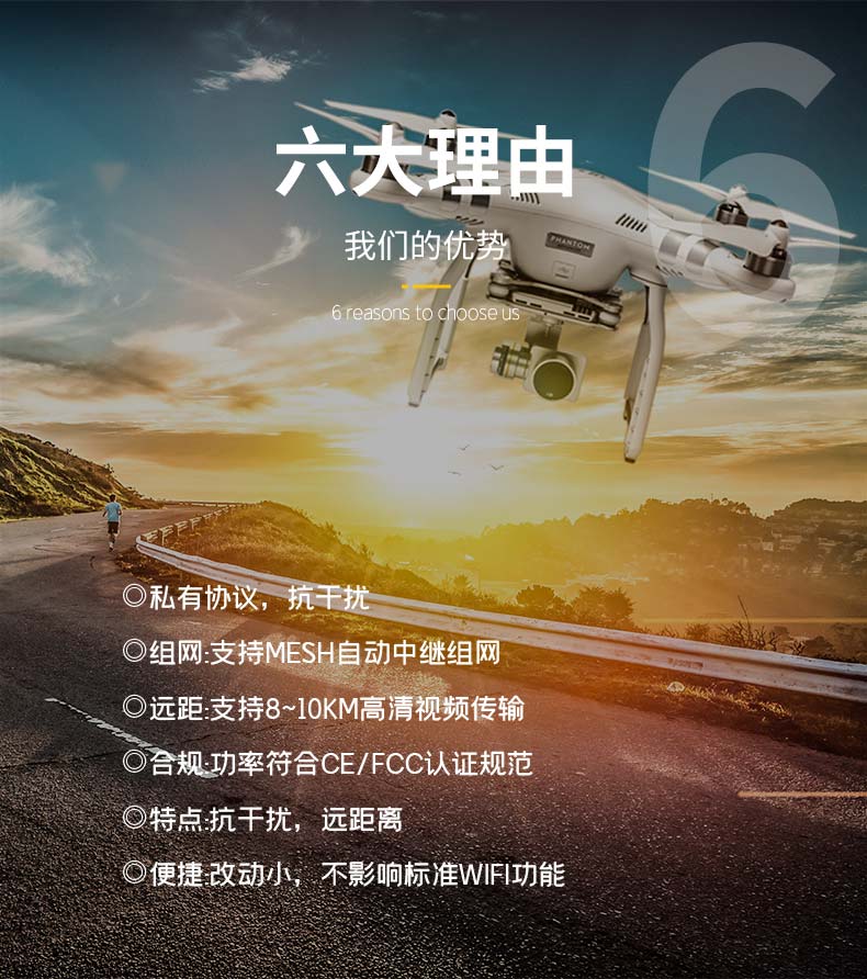 10km遠(yuǎn)距離無線模塊CR200A LR WIFI